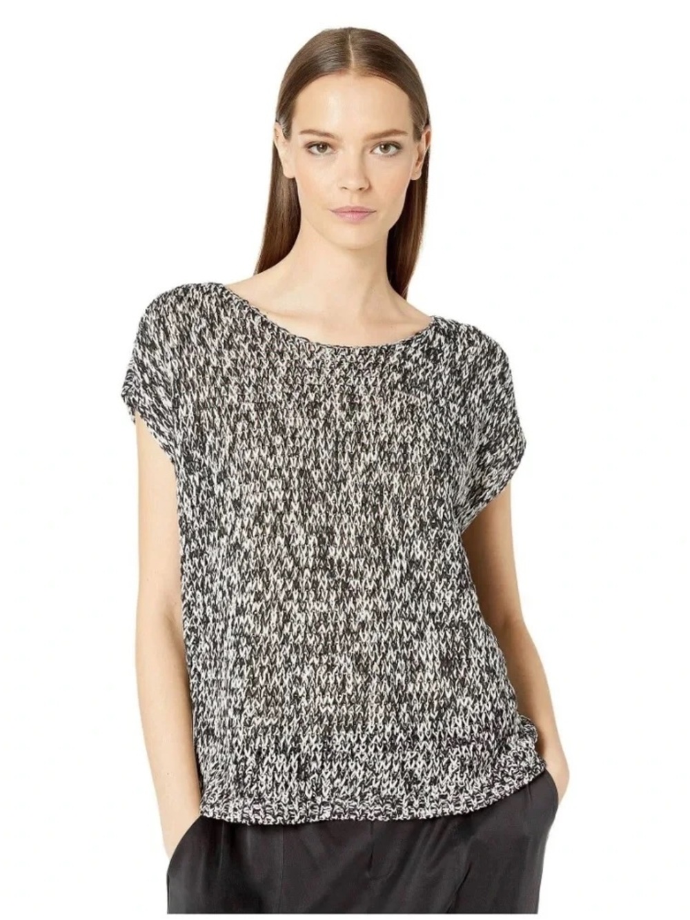 Eileen Fisher Organic Cotton Boxy Knit Top